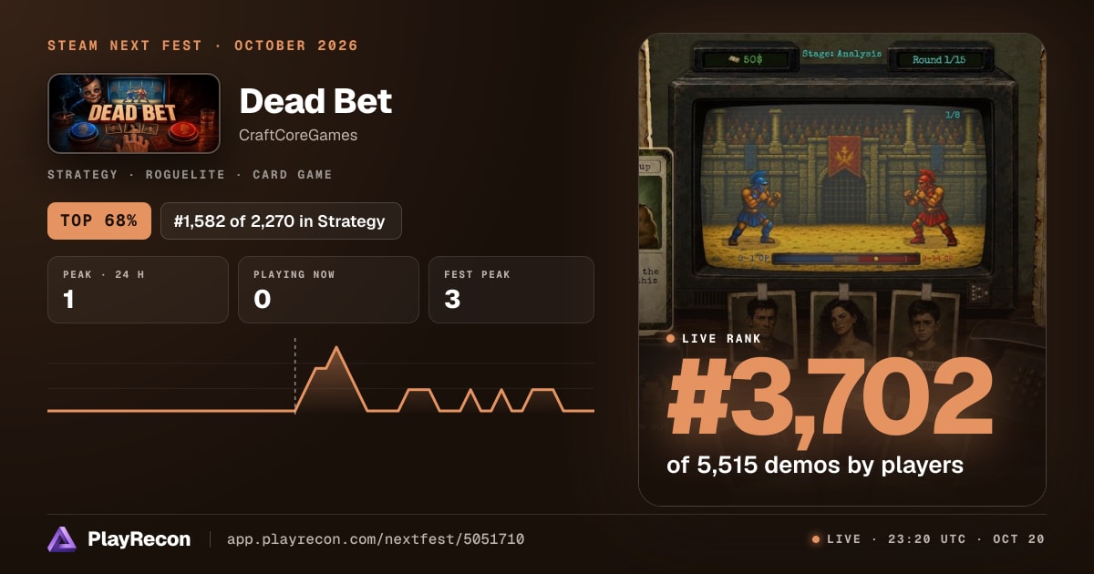 Dead Bet im Steam Next Fest