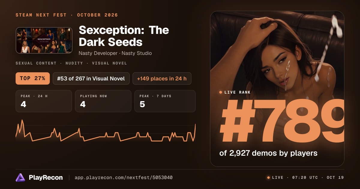 Sexception: The Dark Seeds in Steam Next Fest
