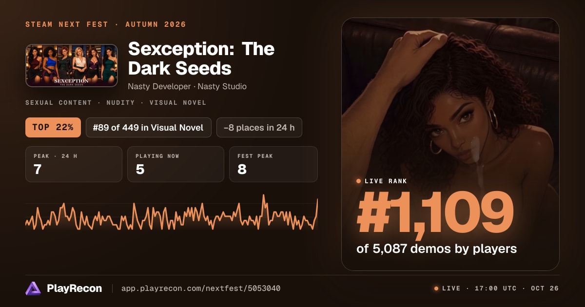 Sexception: The Dark Seeds en el Steam Next Fest