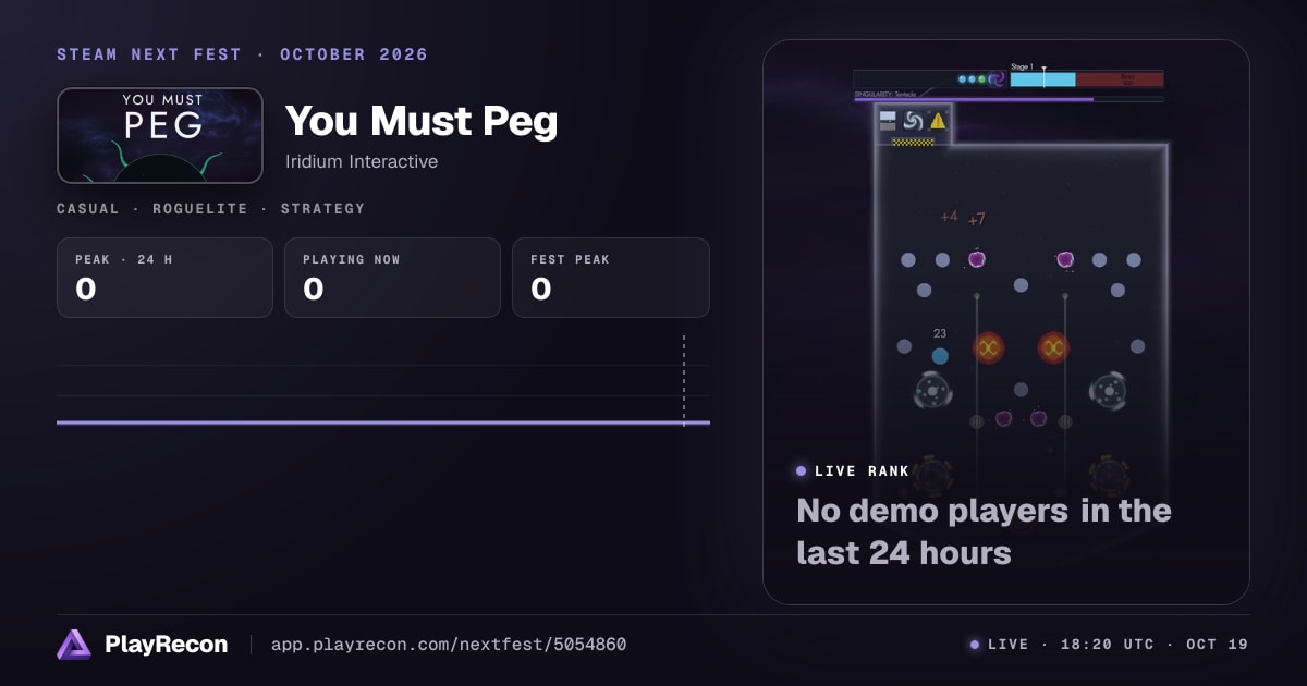 You Must Peg in Steam Next Fest