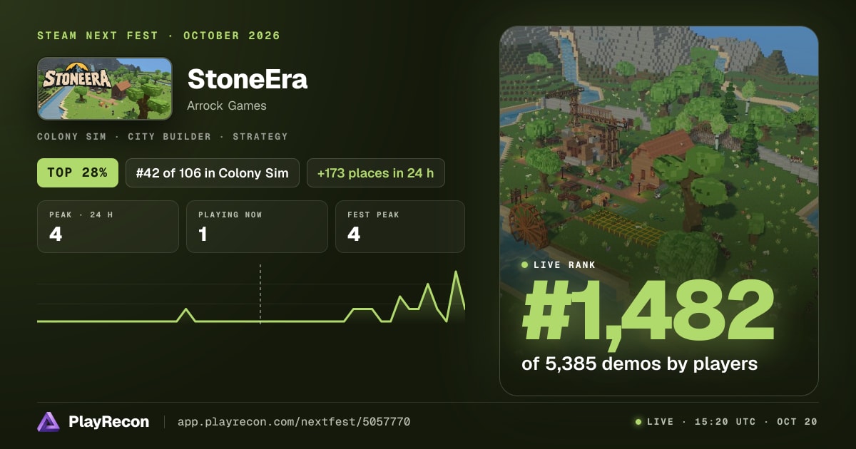 StoneEra in Steam Next Fest