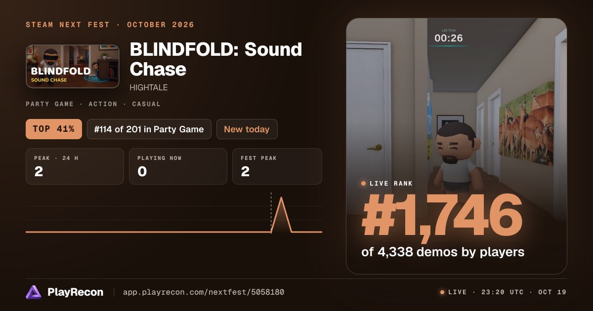 BLINDFOLD: Sound Chase im Steam Next Fest