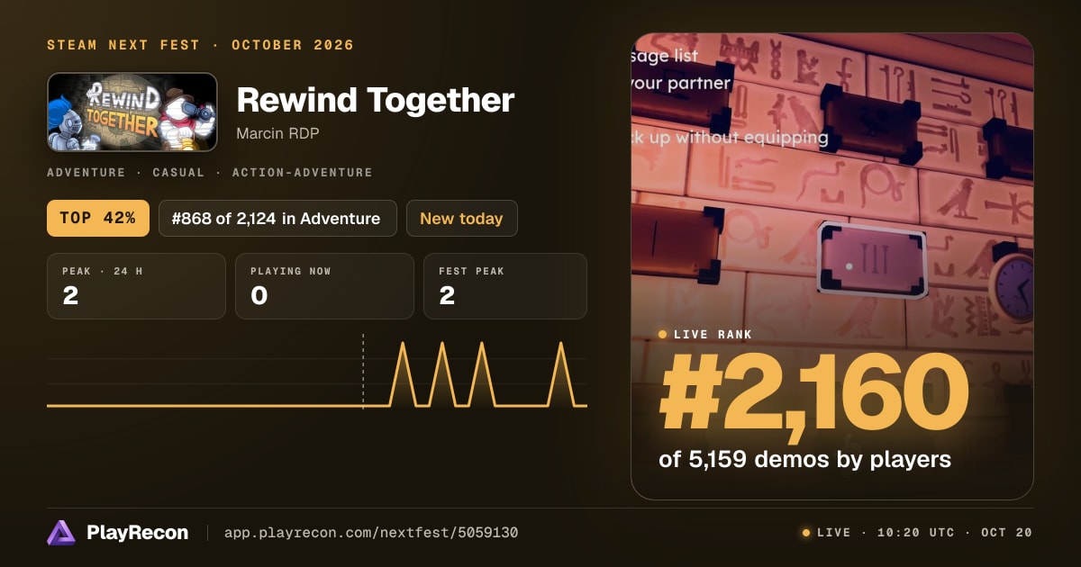 Rewind Together au Steam Next Fest