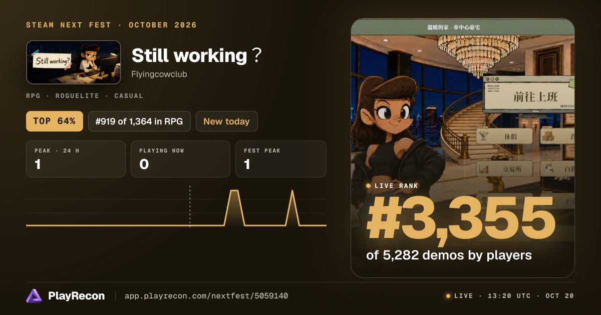 Still working？ allo Steam Next Fest