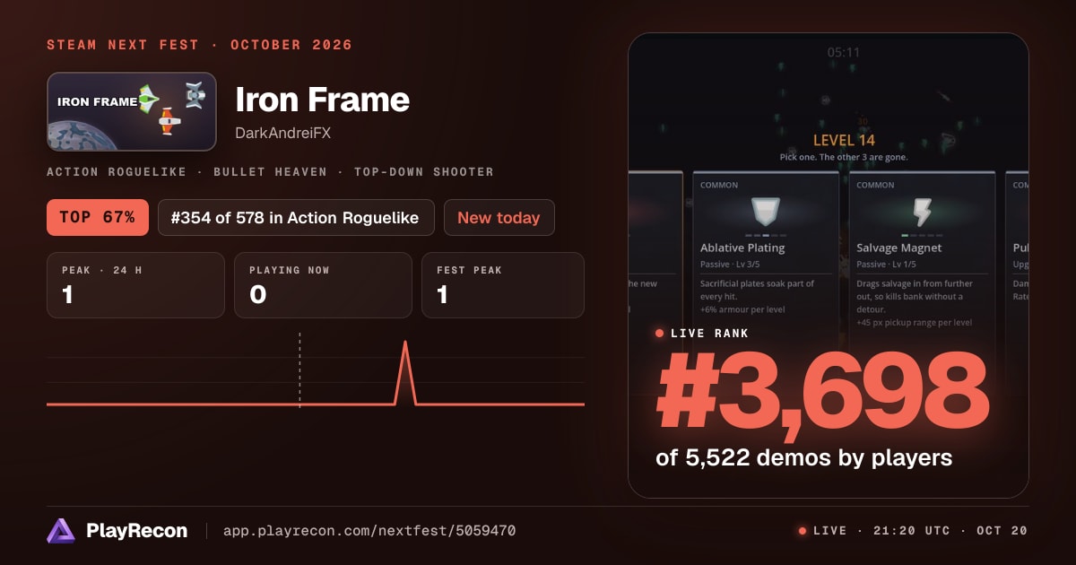 Iron Frame in Steam Next Fest