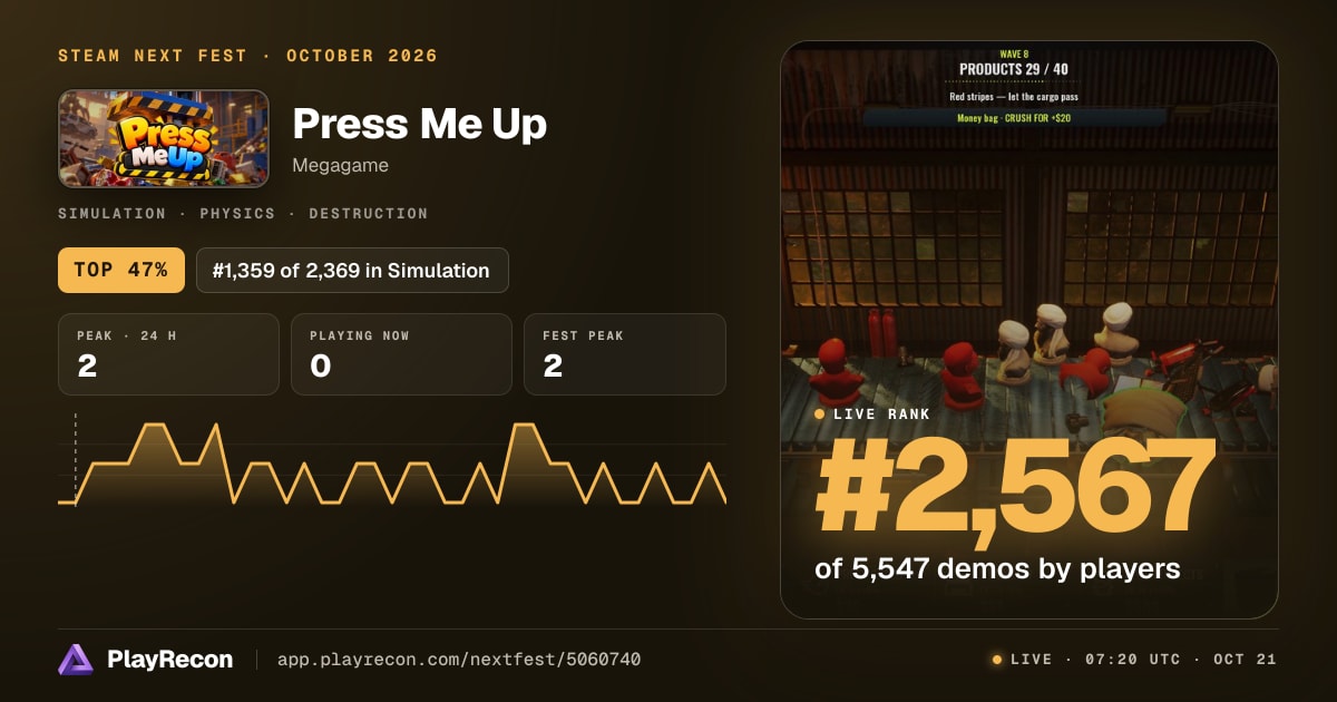 Press Me Up на Steam Next Fest