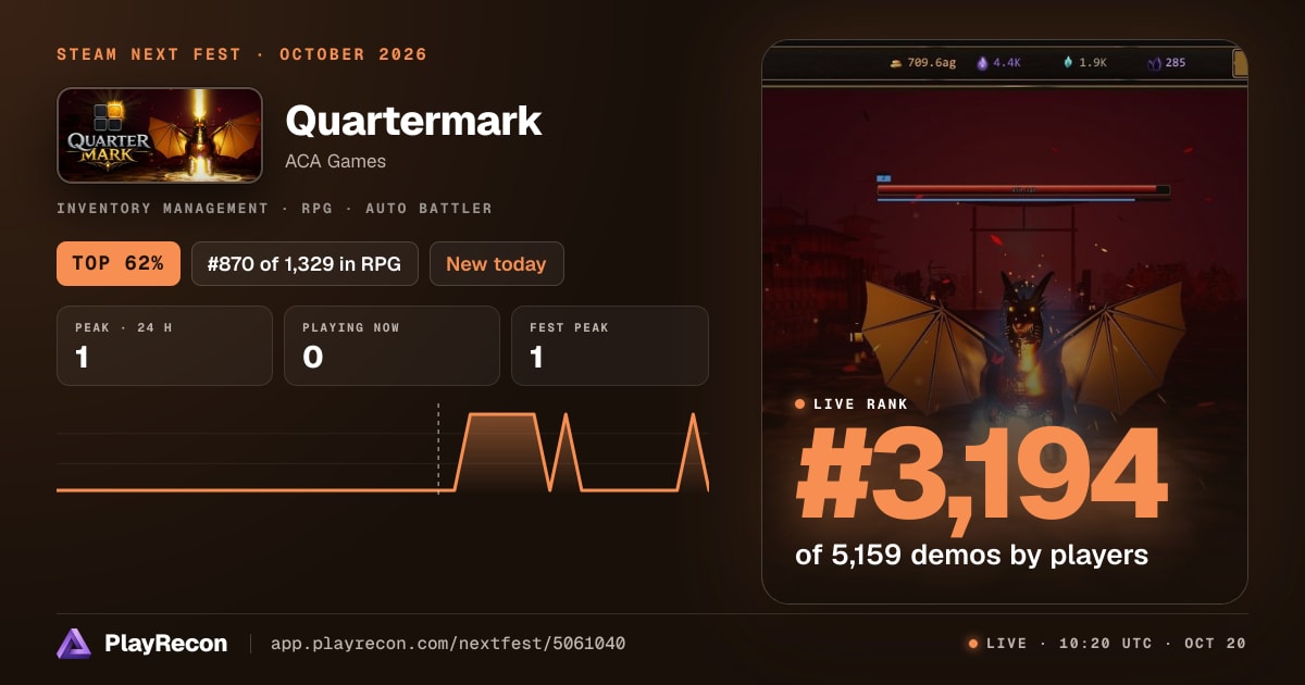 Quartermark in Steam Next Fest