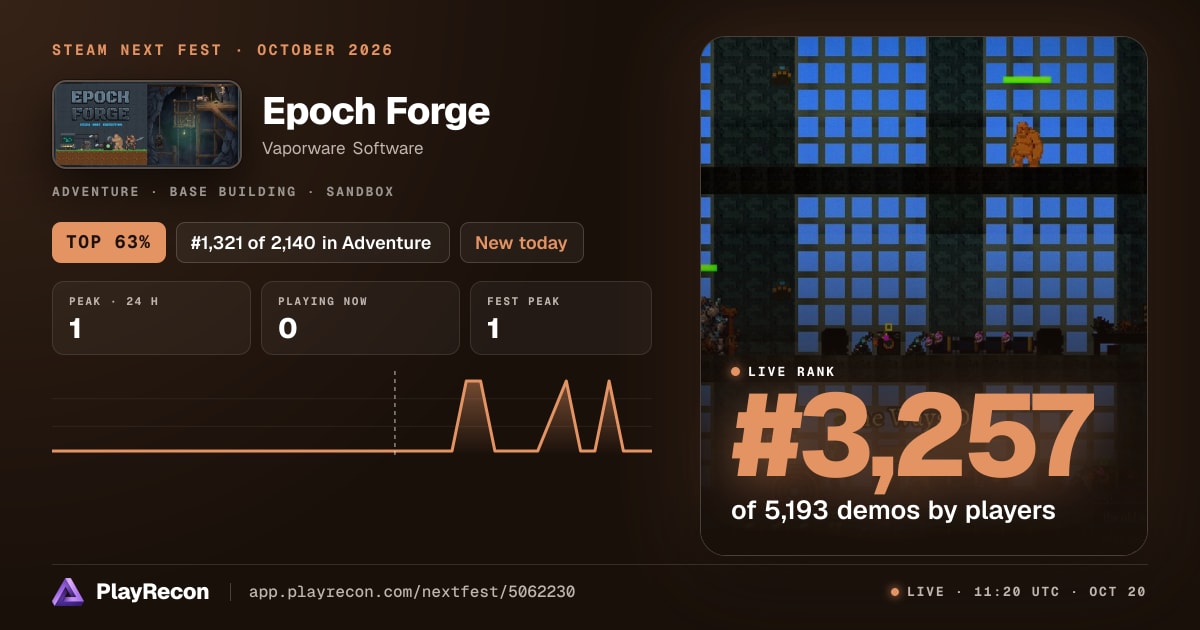 Epoch Forge im Steam Next Fest