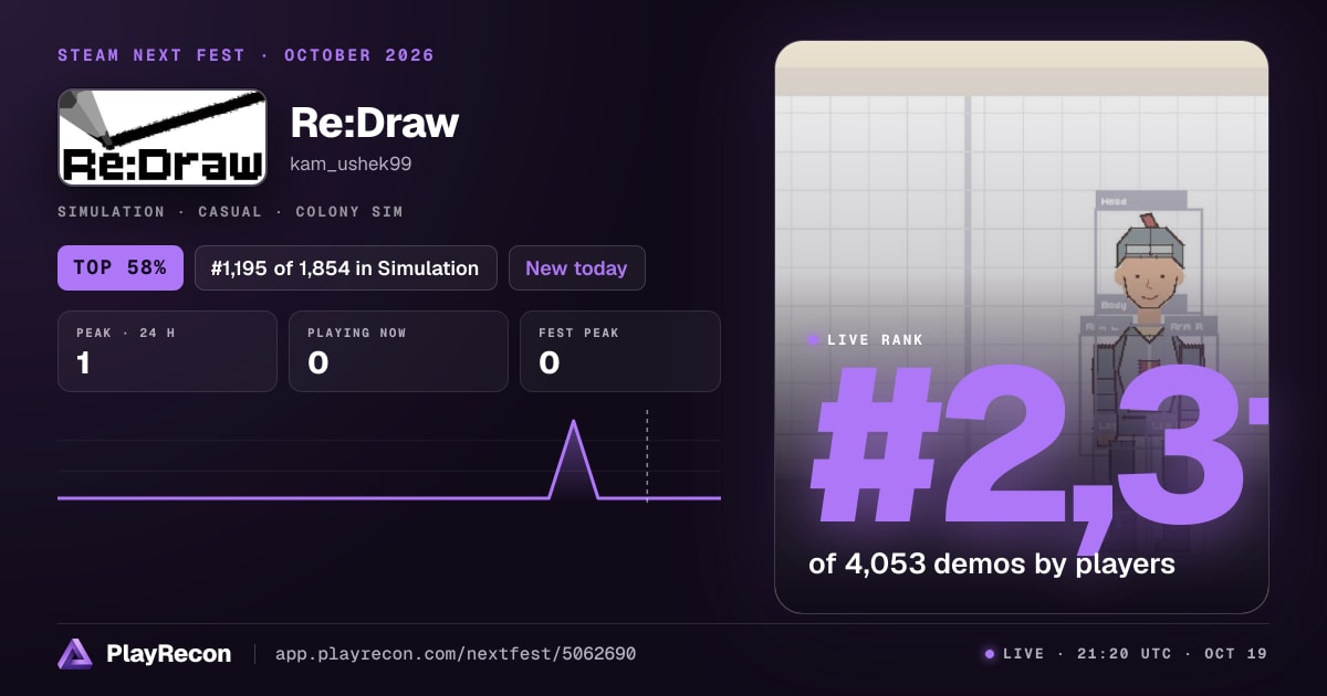Re:Draw in Steam Next Fest