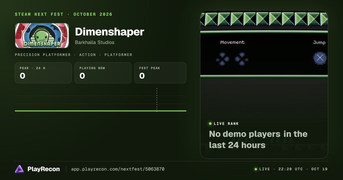 Dimenshaper in Steam Next Fest