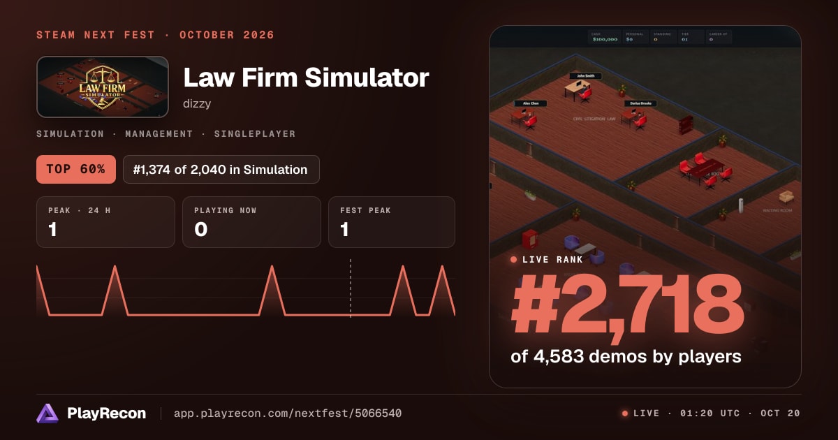 Law Firm Simulator im Steam Next Fest