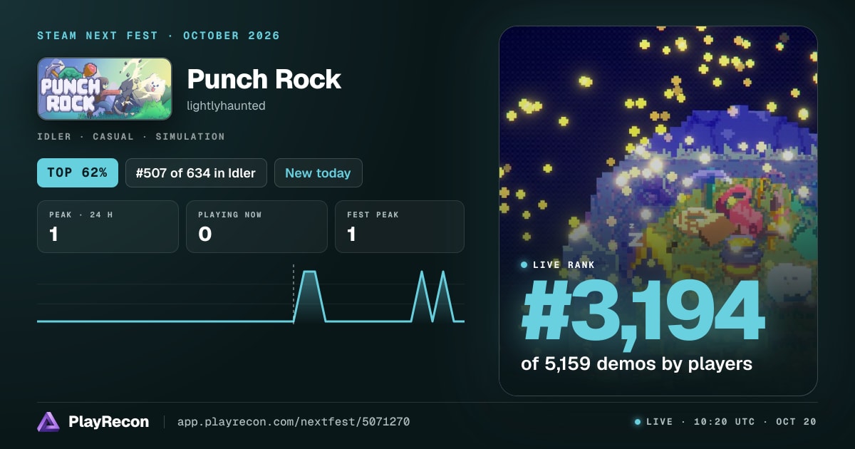 Punch Rock en el Steam Next Fest
