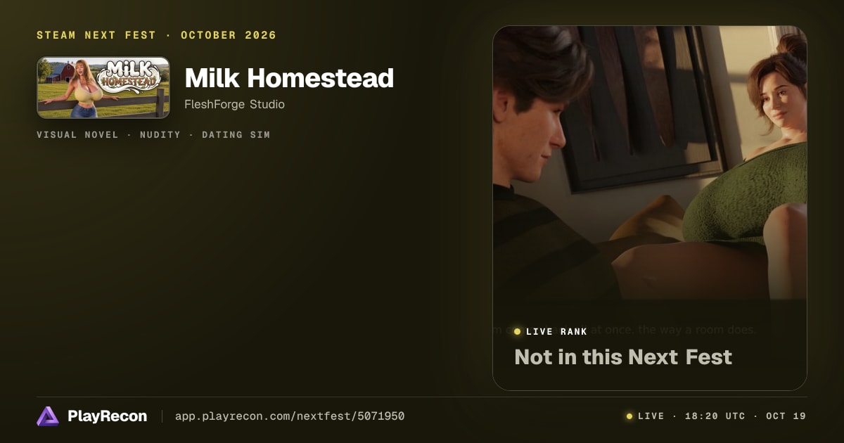 Milk Homestead allo Steam Next Fest