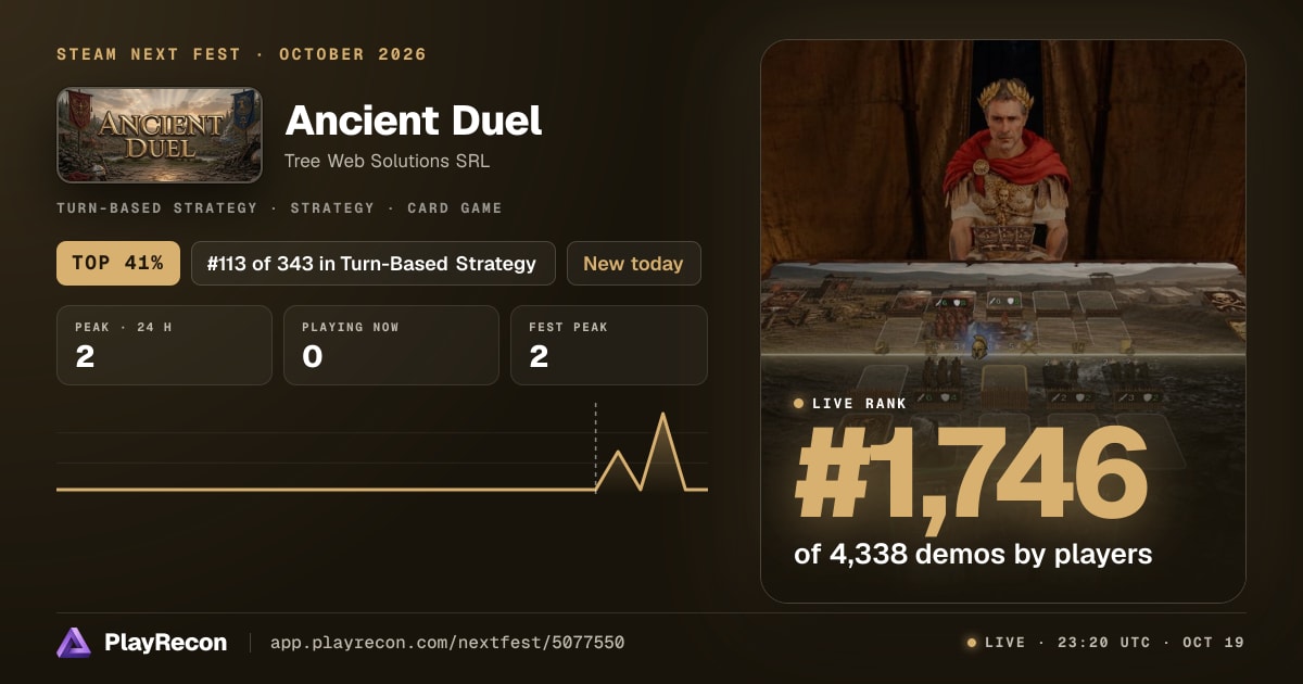 Ancient Duel на Steam Next Fest