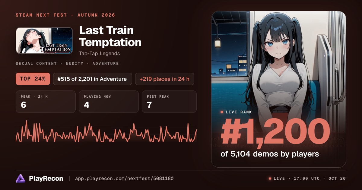 Last Train Temptation in Steam Next Fest