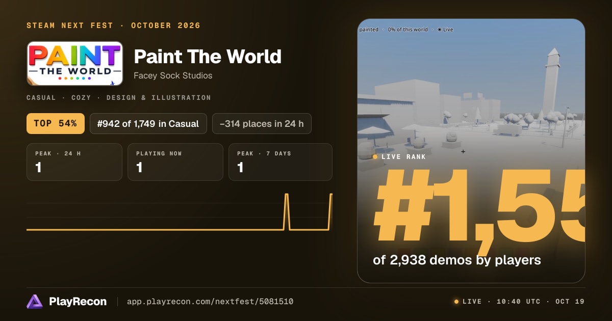 Paint The World in Steam Next Fest