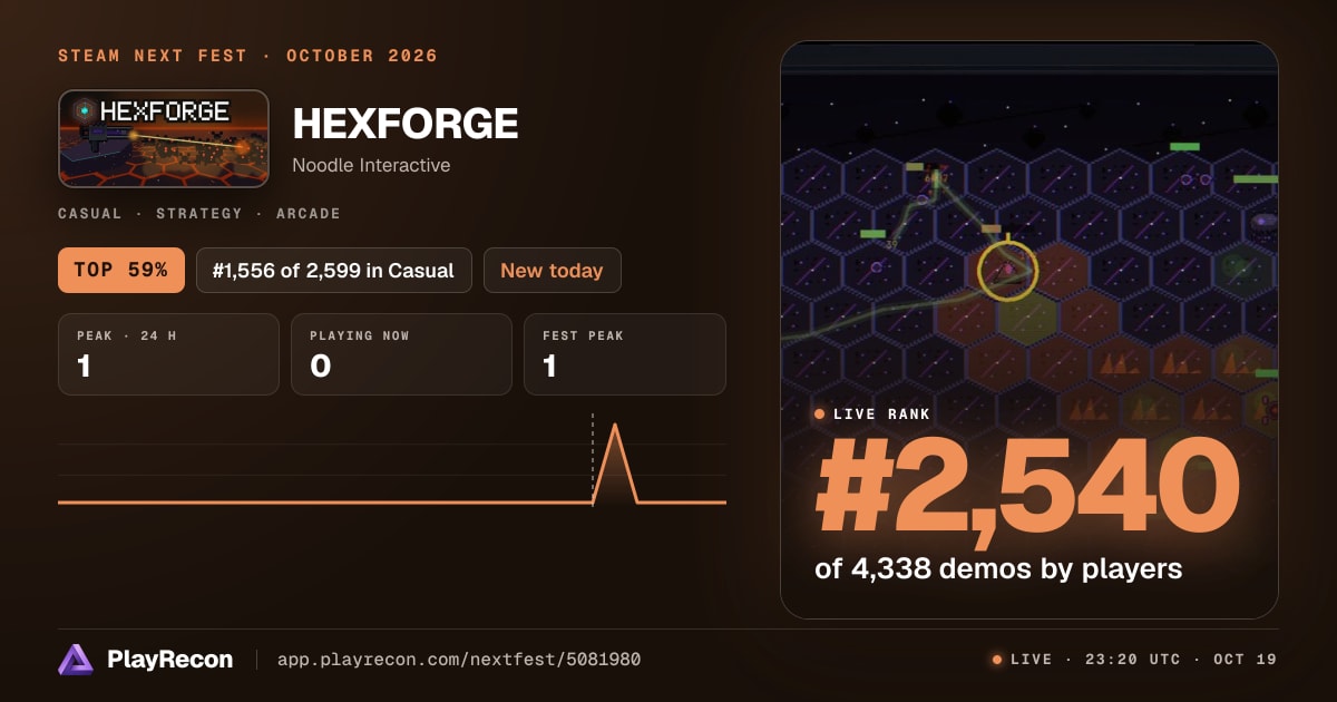 HEXFORGE in Steam Next Fest