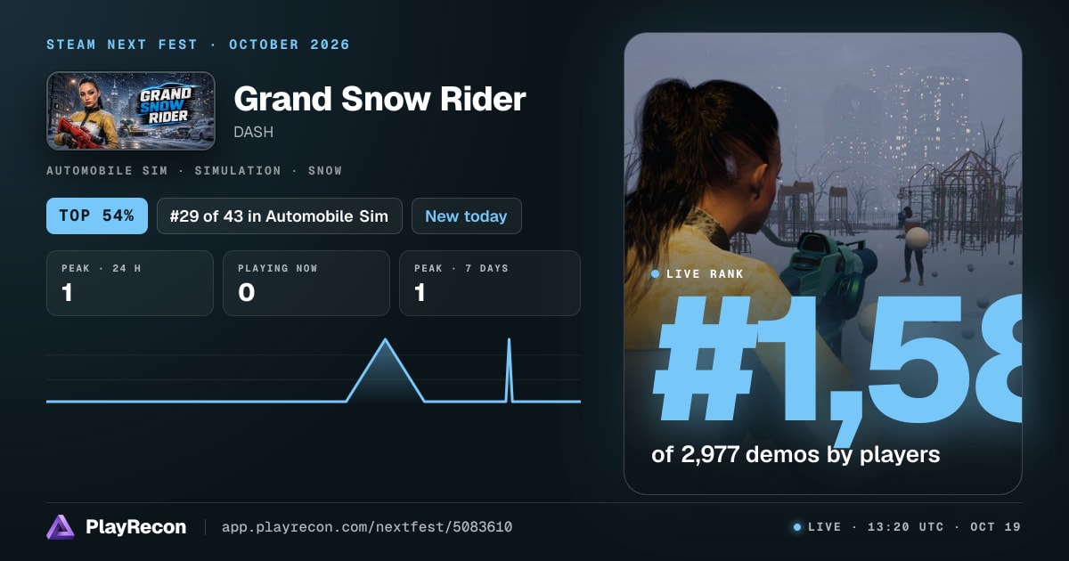 Grand Snow Rider на Steam Next Fest