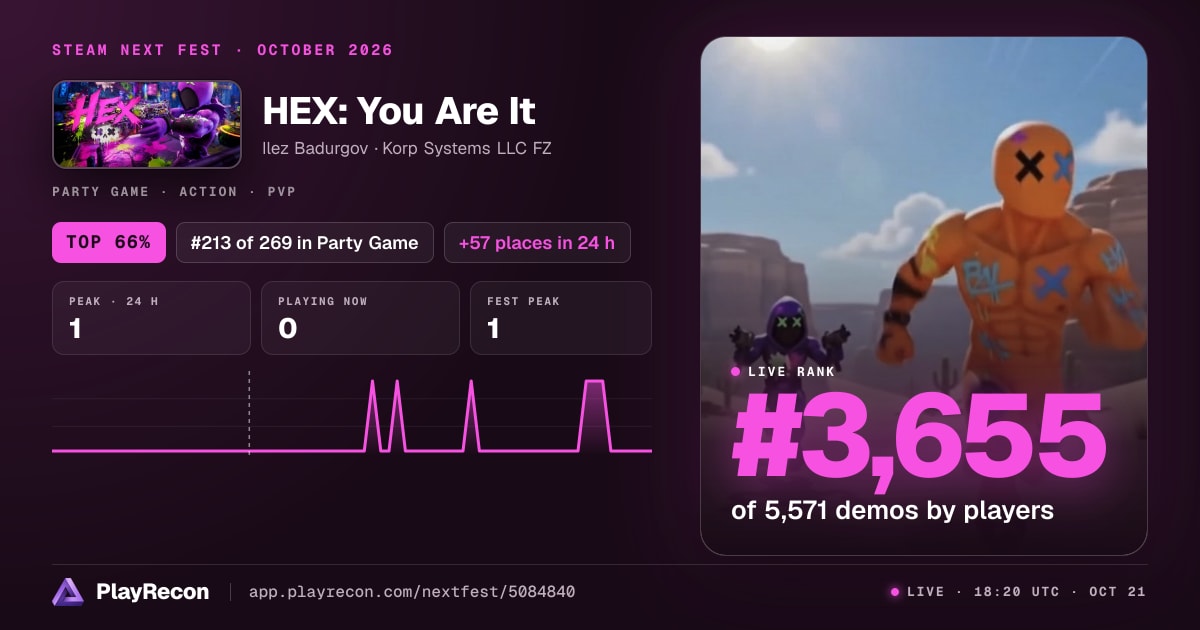 HEX: You Are It allo Steam Next Fest