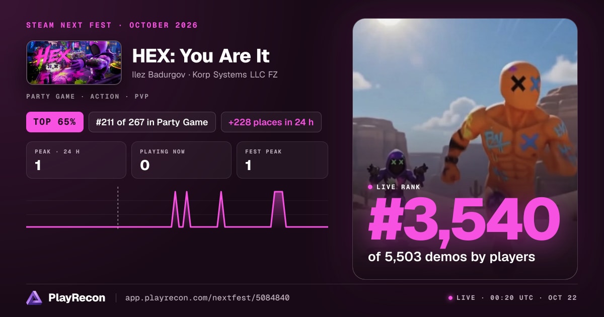 HEX: You Are It en el Steam Next Fest