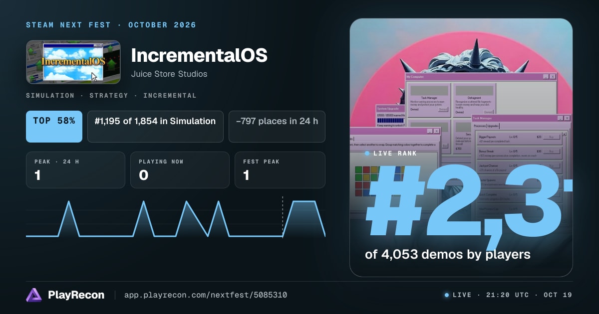 IncrementalOS im Steam Next Fest