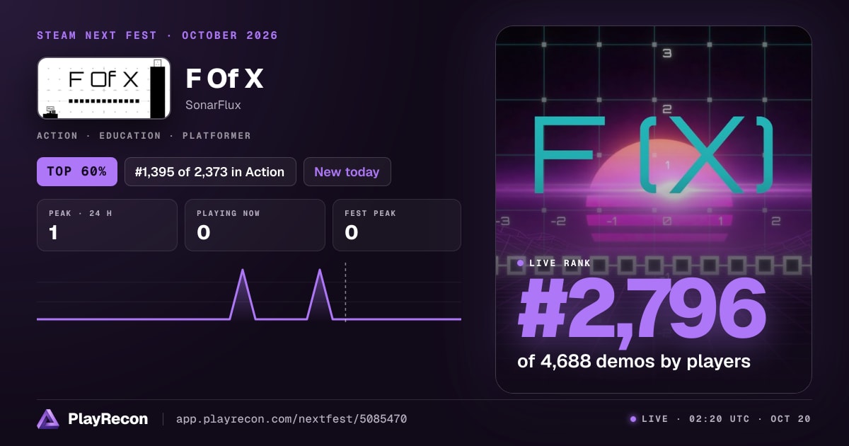 F Of X in Steam Next Fest