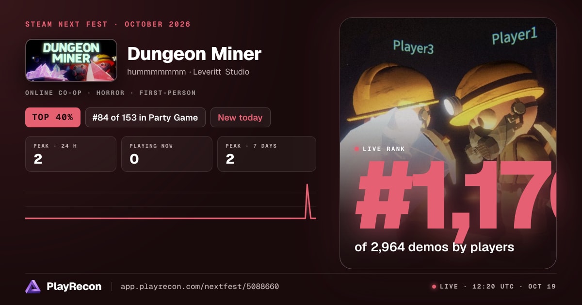 Dungeon Miner au Steam Next Fest