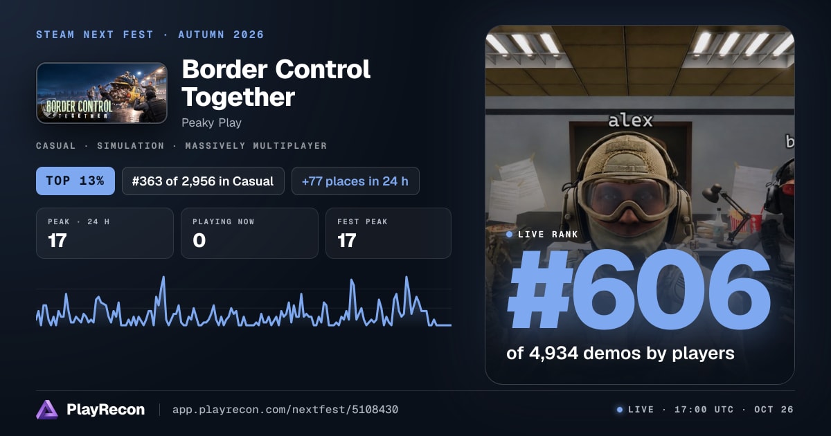 Border Control Together en el Steam Next Fest