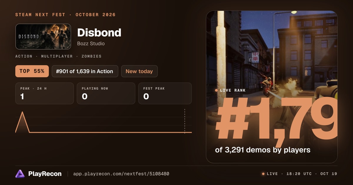Disbond in Steam Next Fest