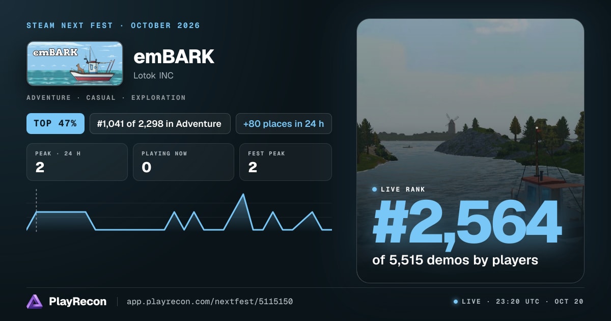 emBARK au Steam Next Fest