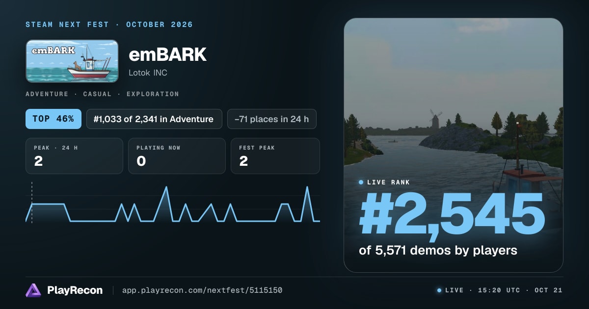 emBARK на Steam Next Fest
