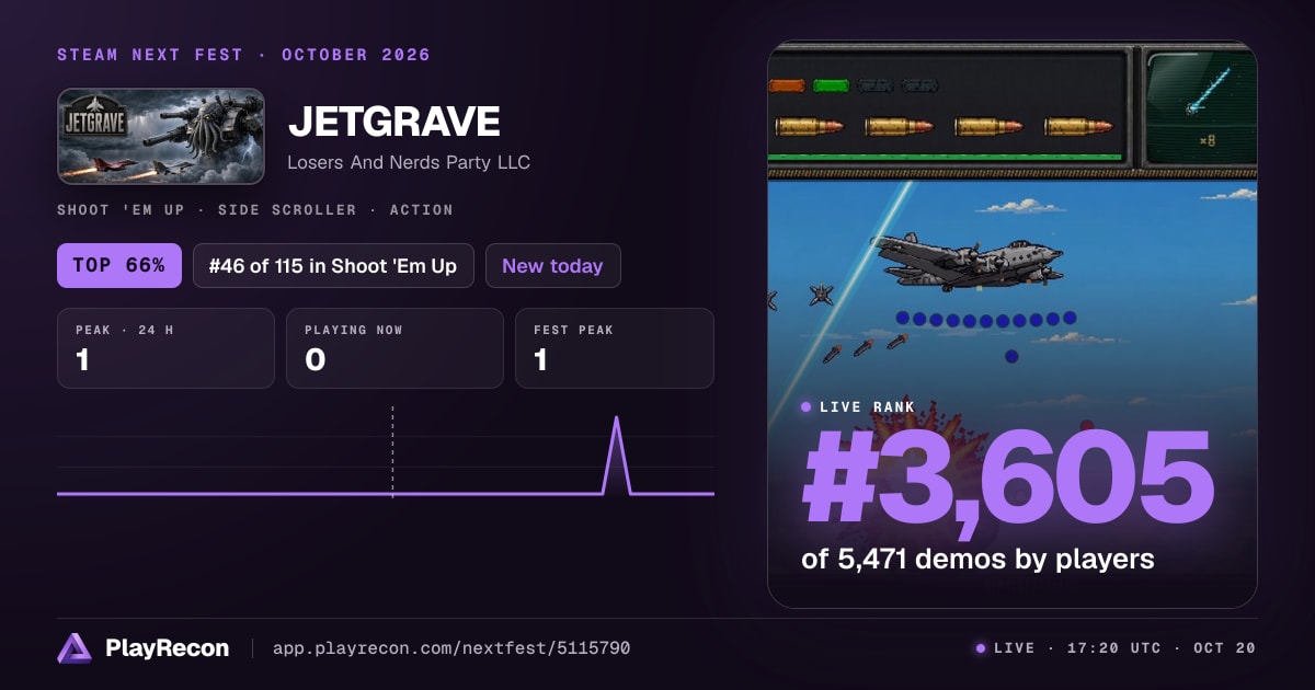 JETGRAVE im Steam Next Fest