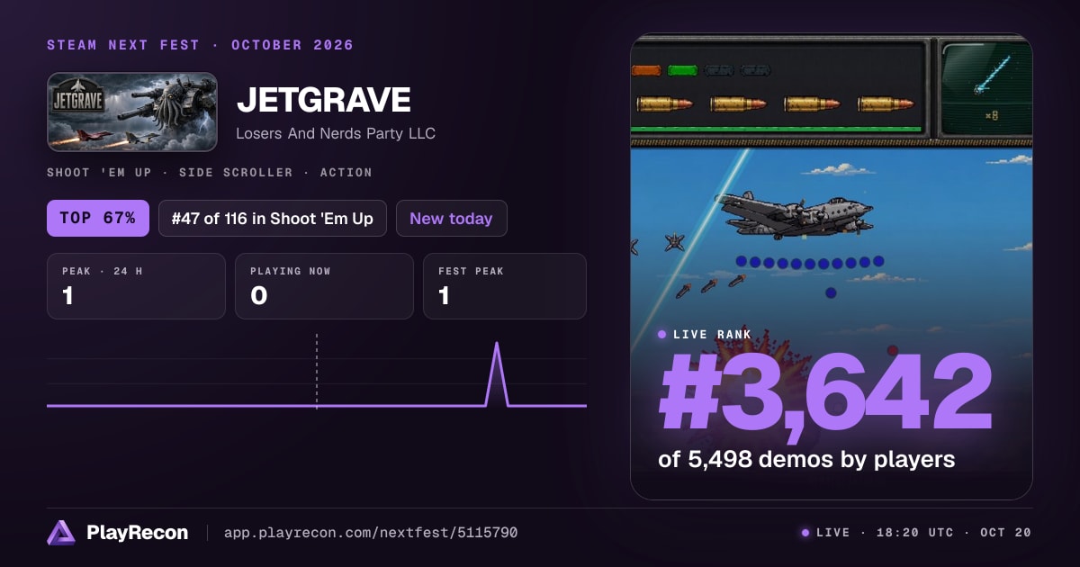 JETGRAVE in Steam Next Fest