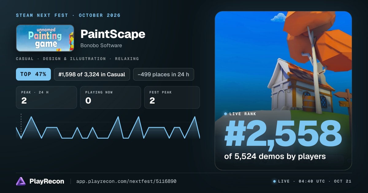 PaintScape in Steam Next Fest