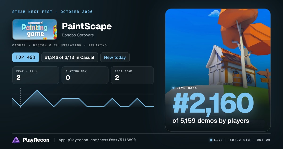 PaintScape im Steam Next Fest