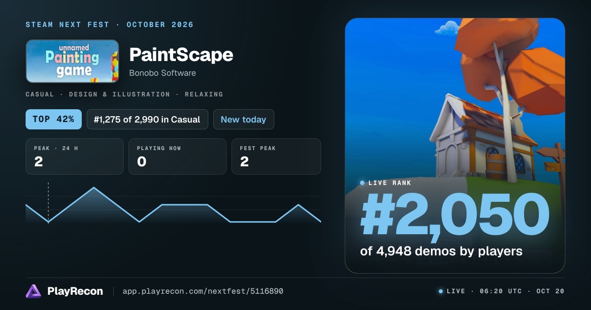 PaintScape на Steam Next Fest