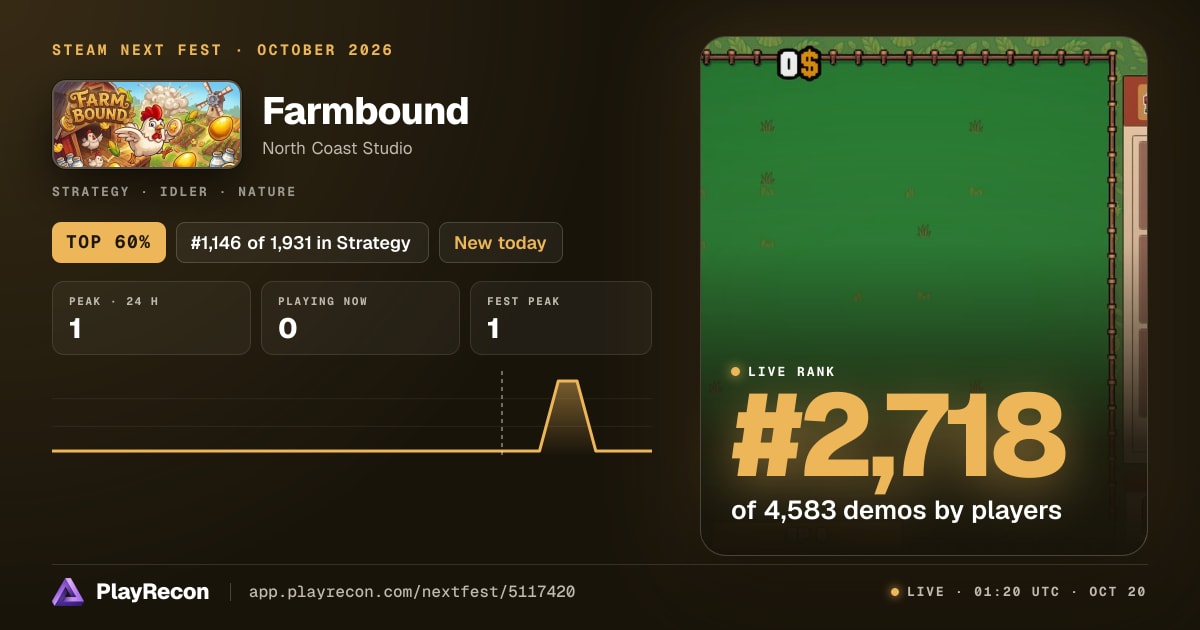 Farmbound im Steam Next Fest