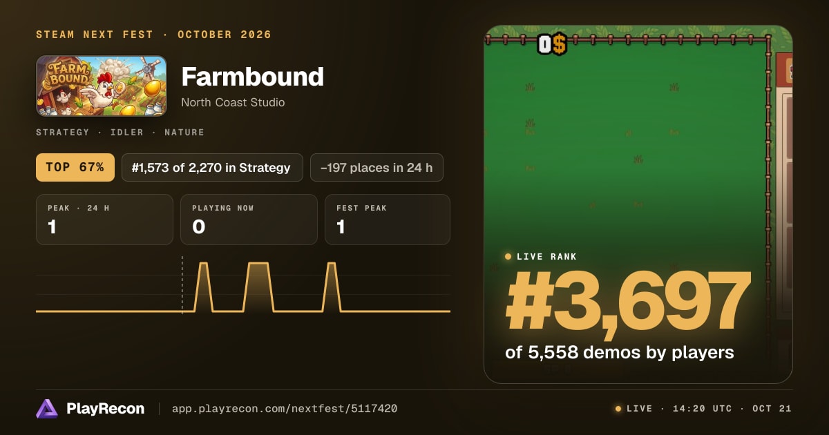Farmbound на Steam Next Fest