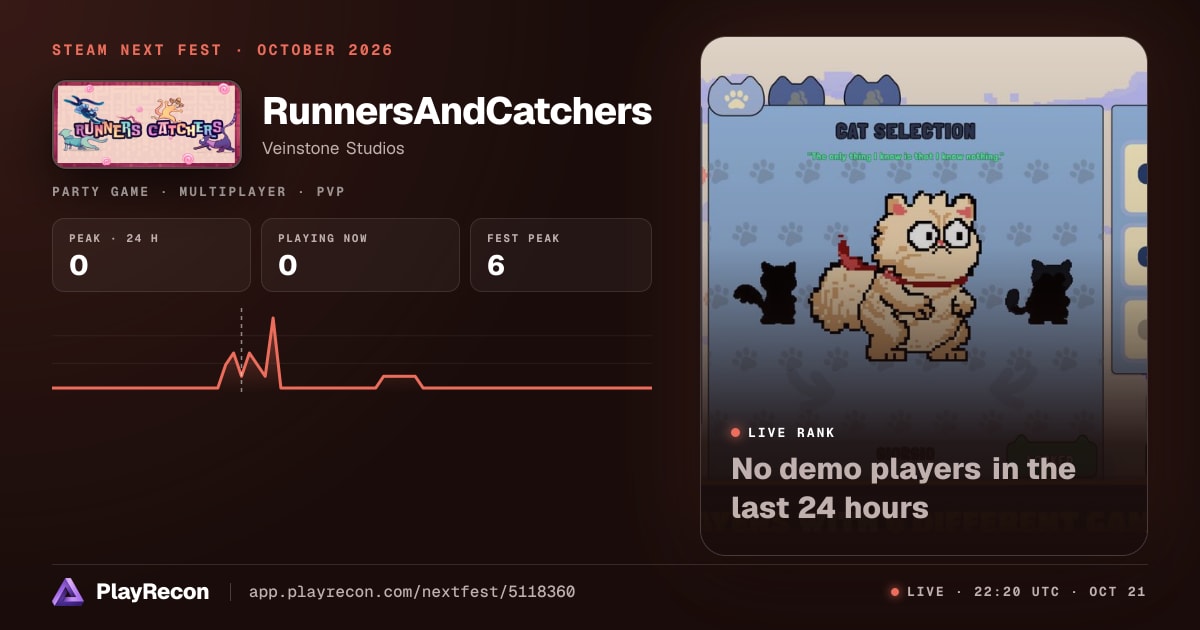 RunnersAndCatchers en el Steam Next Fest