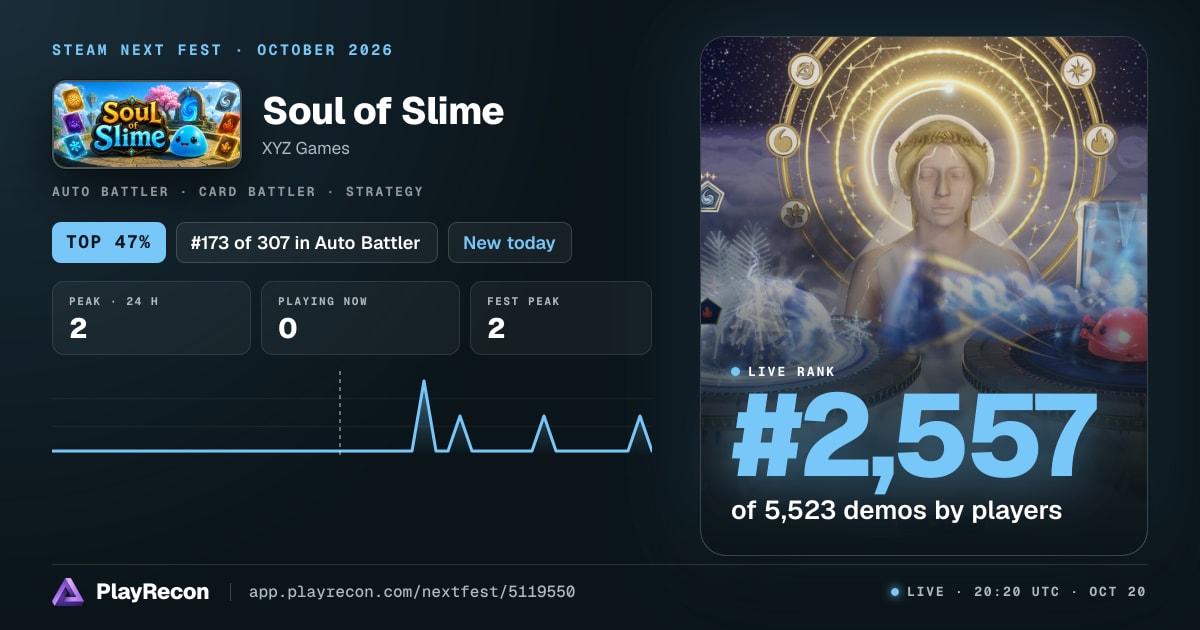 Soul of Slime au Steam Next Fest
