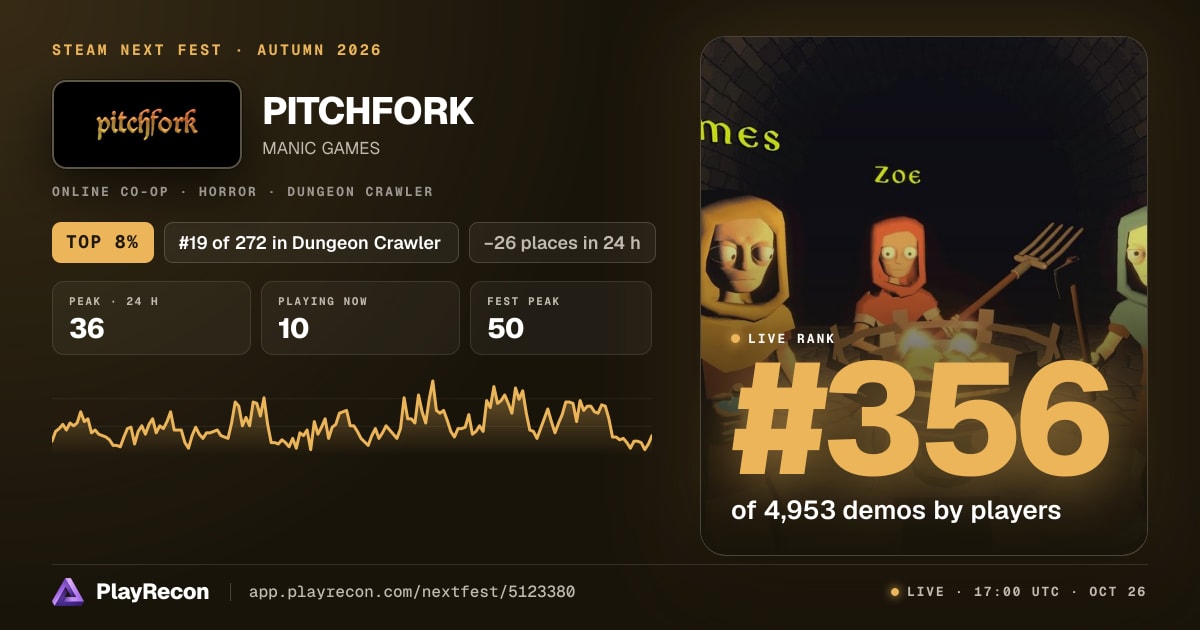 PITCHFORK in Steam Next Fest