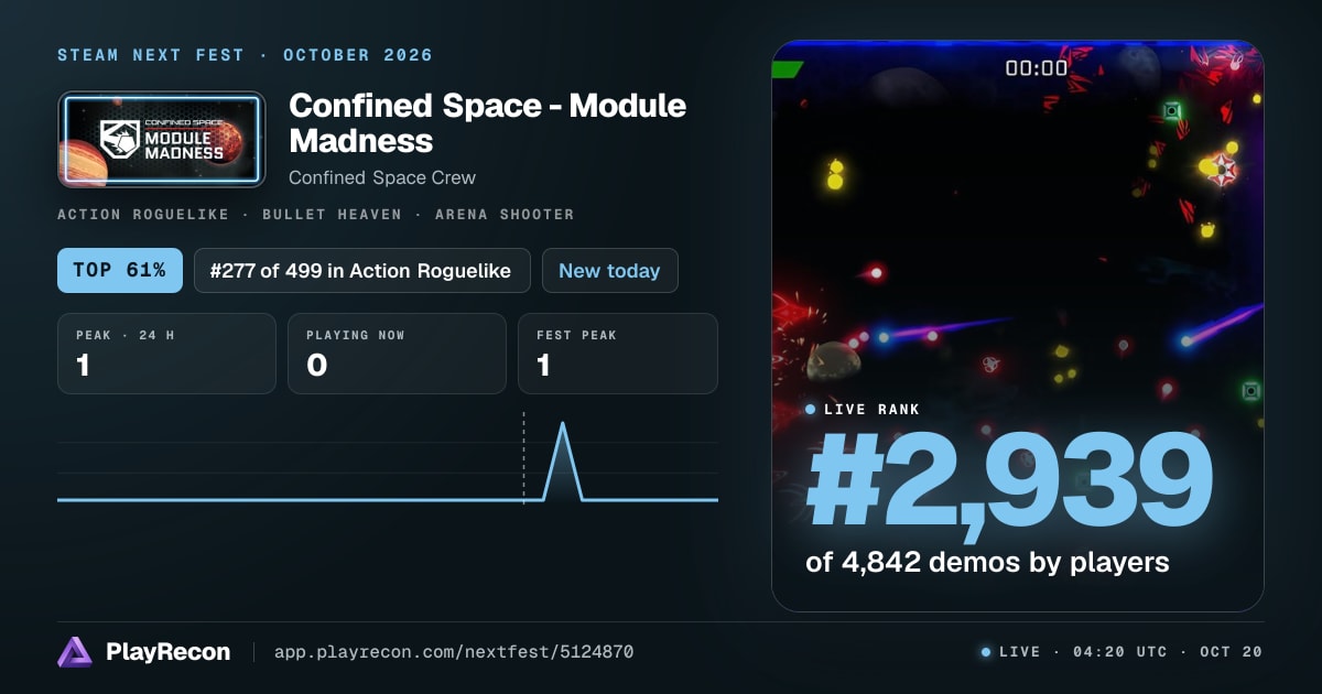 Confined Space - Module Madness im Steam Next Fest