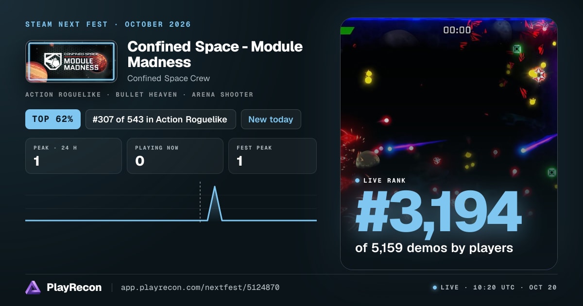 Confined Space - Module Madness на Steam Next Fest