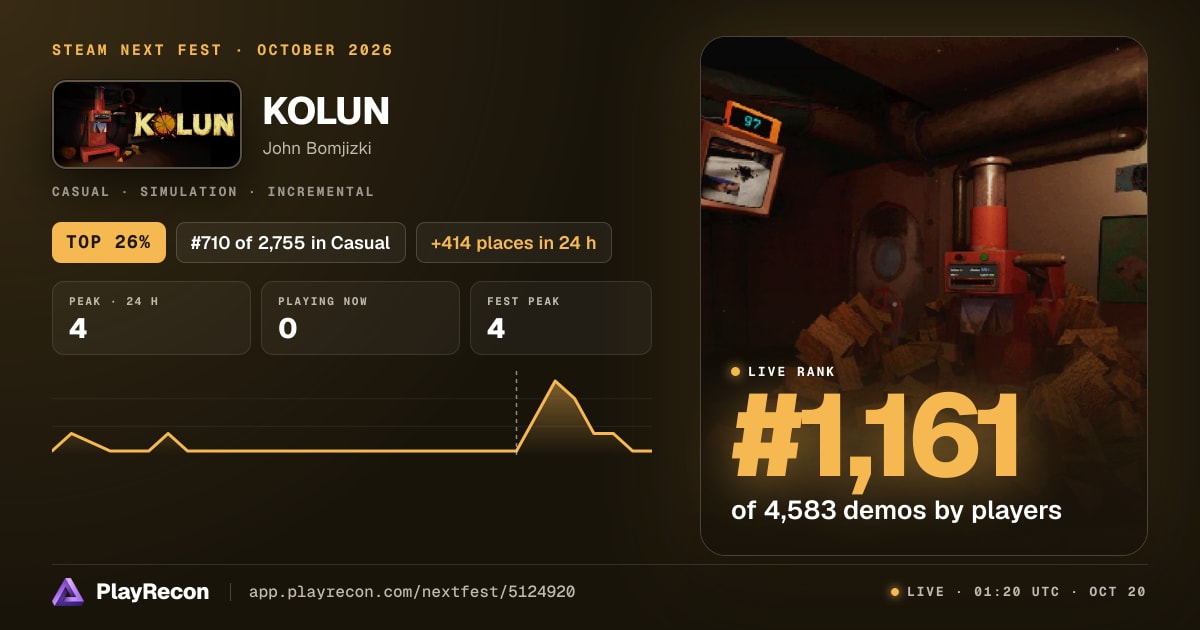 KOLUN in Steam Next Fest