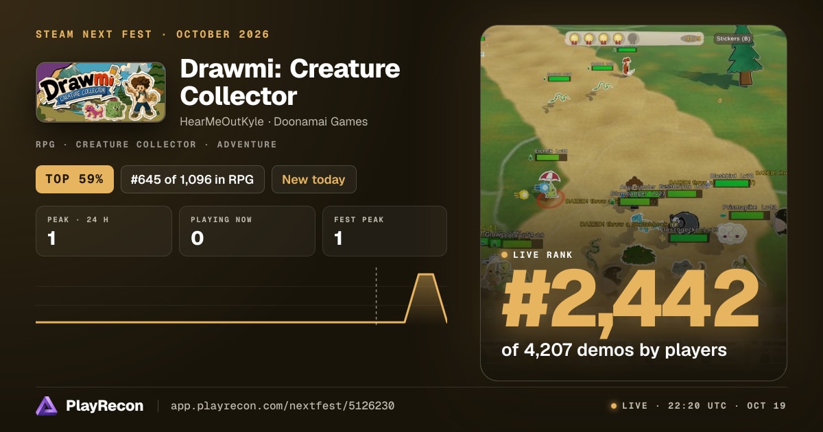Drawmi: Creature Collector allo Steam Next Fest