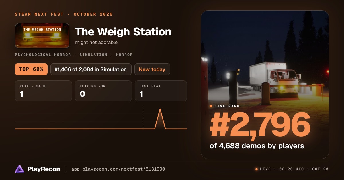 The Weigh Station en el Steam Next Fest