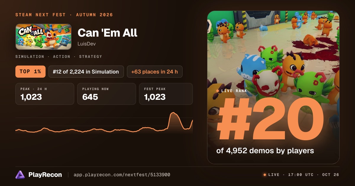 Can 'Em All in Steam Next Fest