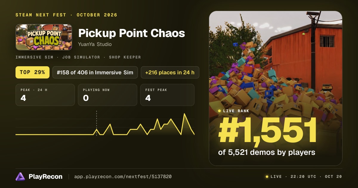 Pickup Point Chaos im Steam Next Fest