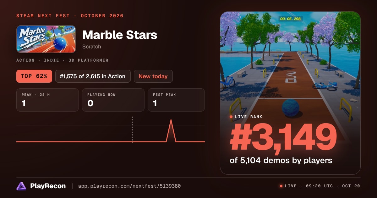 Marble Stars allo Steam Next Fest