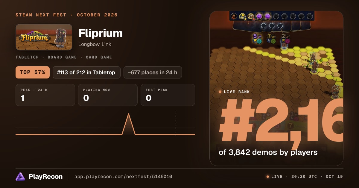 Fliprium im Steam Next Fest